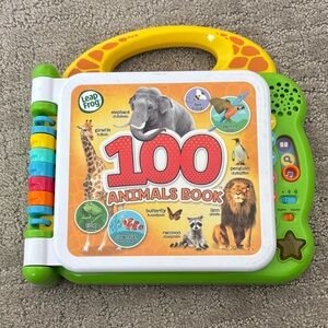 LeapFrog 100 Animals Book - Green and Yellow